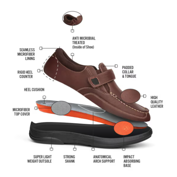 Quick Ship Anodyne No. 52 Men's Casual Dress-Whiskey