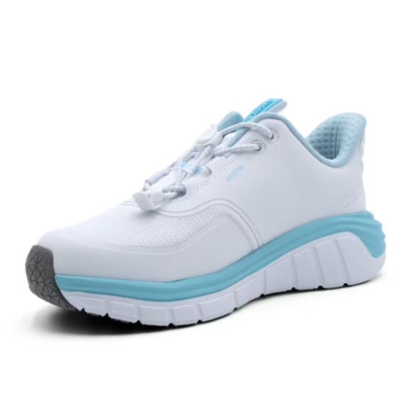 Quick Ship Anodyne No. 23 Women's Sport Runner w/ Heel Assist-White Blue