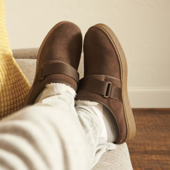 Quick Ship Anodyne No. 92 Men's Slipper Open Back-Espresso