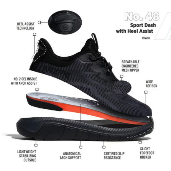 Quick Ship Anodyne No. 48 Men's Sport Dash-Black