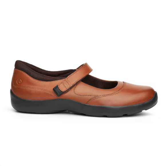 Quick Ship Anodyne No. 19 Women's Casual Mary Jane-Cognac