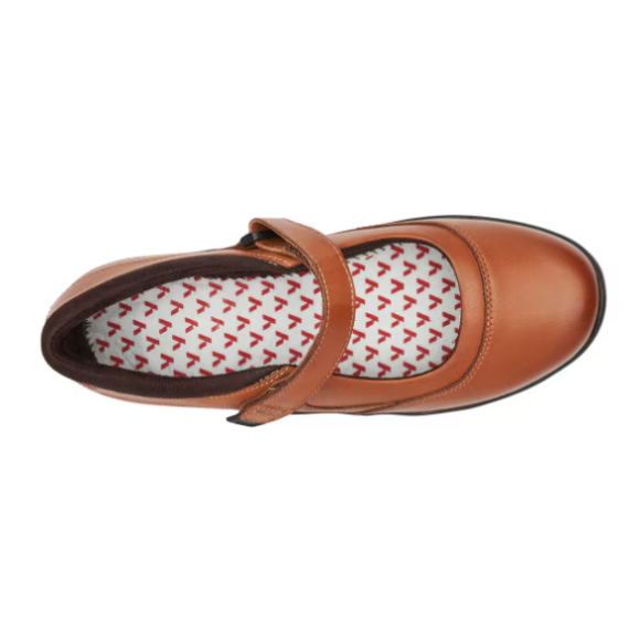 Quick Ship Anodyne No. 19 Women's Casual Mary Jane-Cognac