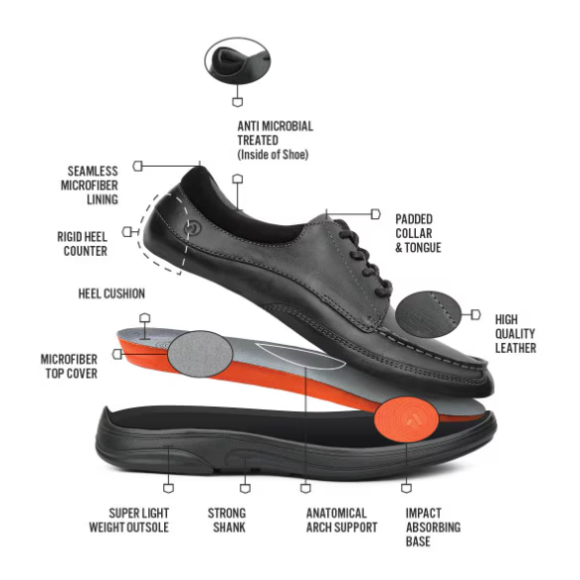 Quick Ship Anodyne No. 30 Men's Casual Dress-Black