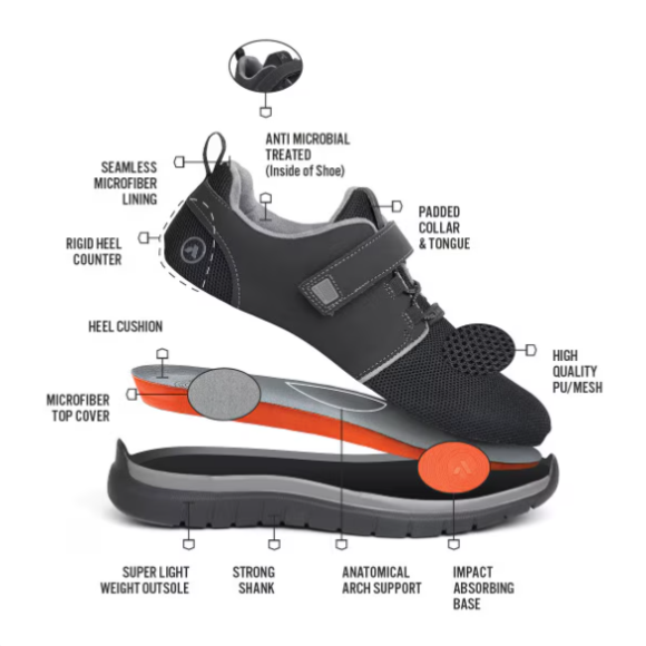 Quick Ship Anodyne No. 46 Men's Sport Jogger-Black Grey