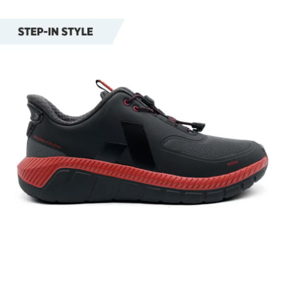 Quick Ship Anodyne No. 22 Men's Sport Runner w/ Heel Assist-Black Red