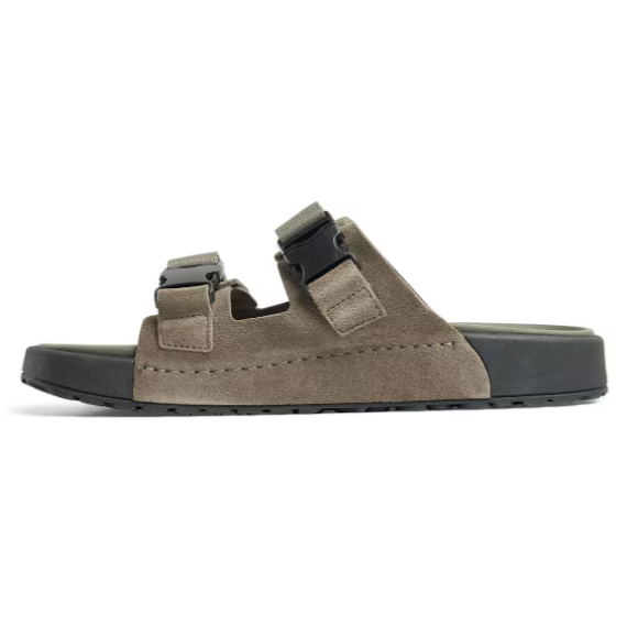 Quick Ship Anodyne No. 70 Men's Two Strap Sandal-Olive