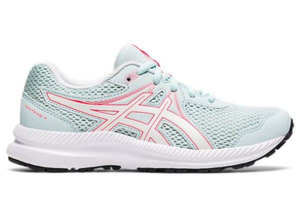 ASICS SHOES | CONTEND 7 GS - Aqua Angel/White