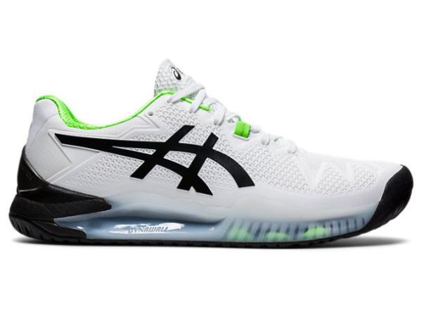 ASICS SHOES | GEL-Resolution 8 - White/Green Gecko