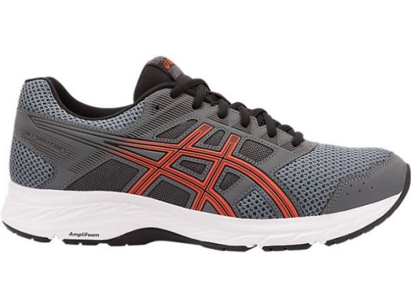 ASICS SHOES | GEL-Contend 5 - Steel Grey/Red Snapper
