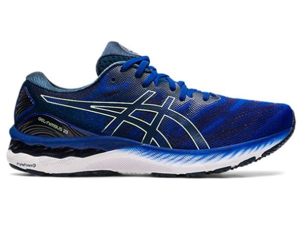 ASICS SHOES | GEL-NIMBUS 23 - Monaco Blue/Bright Lime