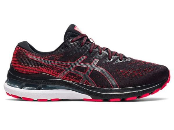 ASICS SHOES | GEL-KAYANO 28 - Black/Electric Red