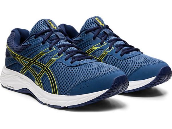 ASICS SHOES | GEL-CONTEND 6 - Grand Shark/Vibrant Yellow