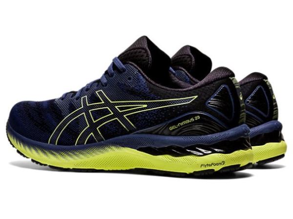 ASICS SHOES | GEL-NIMBUS 23 - Thunder Blue/Glow Yellow