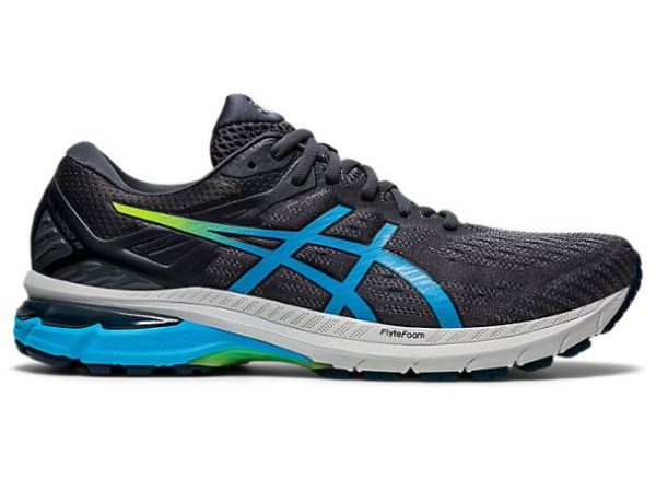 ASICS SHOES | GT-2000 9 (2E) - Carrier Grey/Digital Aqua