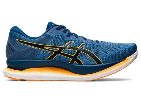 ASICS SHOES | GLIDERIDE - Grey Floss/Mako Blue