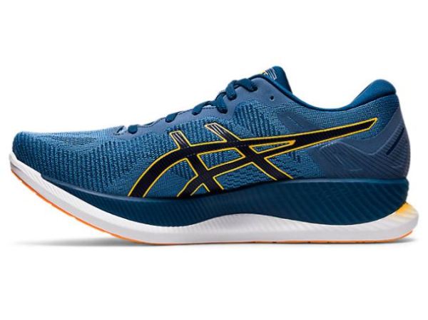 ASICS SHOES | GLIDERIDE - Grey Floss/Mako Blue