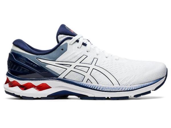 ASICS SHOES | GEL-KAYANO 27 - White/Peacoat