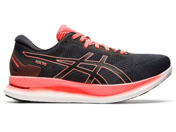 ASICS SHOES | GLIDERIDE - Black/Sunrise Red