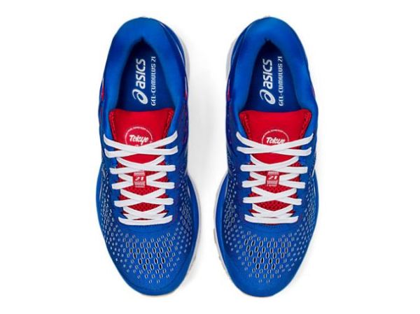 ASICS SHOES | GEL-Cumulus 21 Retro Tokyo - Electric Blue/White
