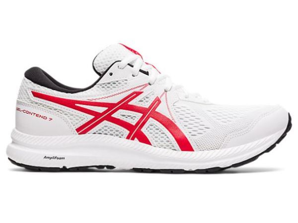 ASICS SHOES | GEL-CONTEND 7 - White/Classic Red