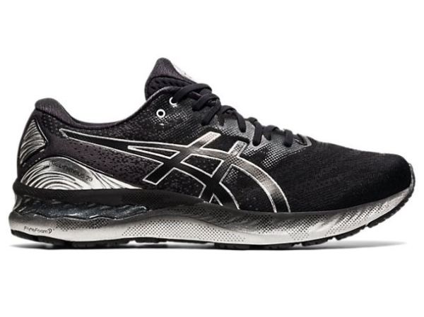 ASICS SHOES | GEL-NIMBUS 23 PLATINUM - Black/Pure Silver