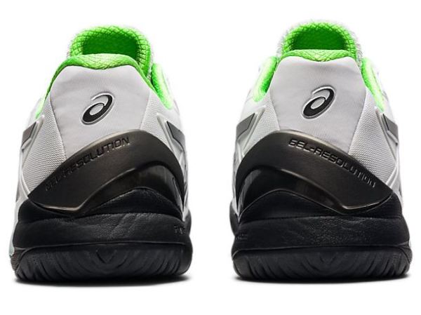 ASICS SHOES | GEL-RESOLUTION 8 (2E) - White/Green Gecko