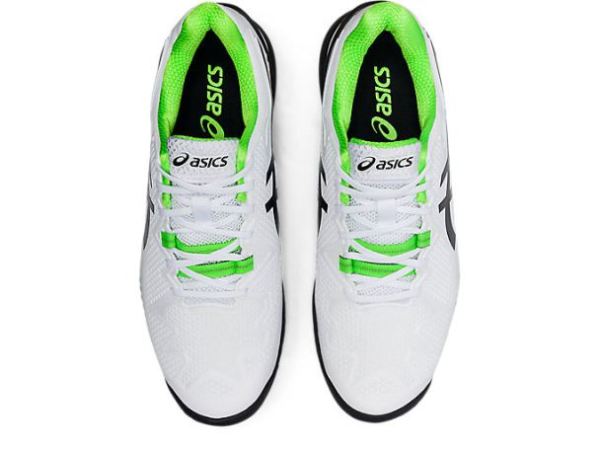 ASICS SHOES | GEL-RESOLUTION 8 (2E) - White/Green Gecko