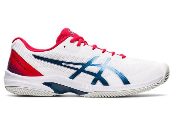 ASICS SHOES | COURT SPEED FF CLAY - White/Mako Blue