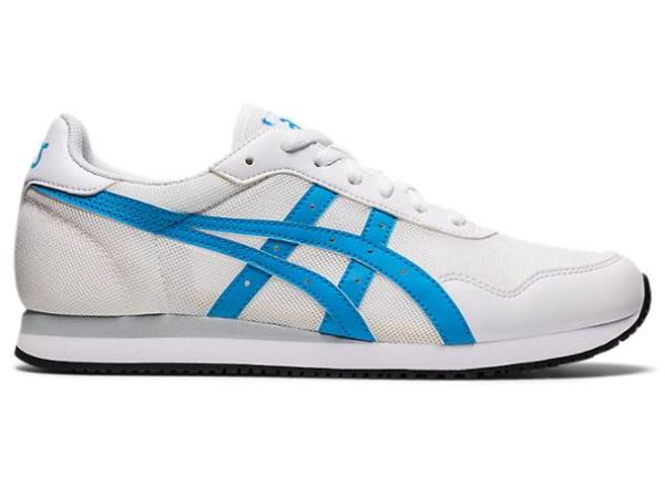 ASICS SHOES | TIGER RUNNER - White/Aizuri Blue