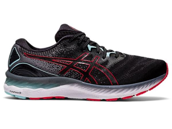 ASICS SHOES | GEL-NIMBUS 23 - Black/Electric Red