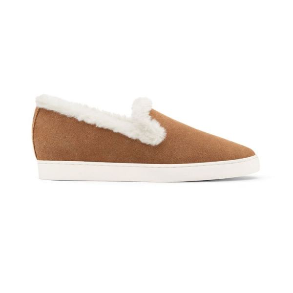 Birdies | The Swift-Brown Suede Faux Fur Women Shoes-Sequoia Faux Fur