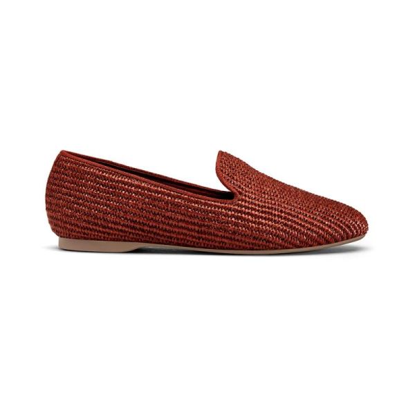Birdies | The Starling-Red Woven Women Flat-Paprika