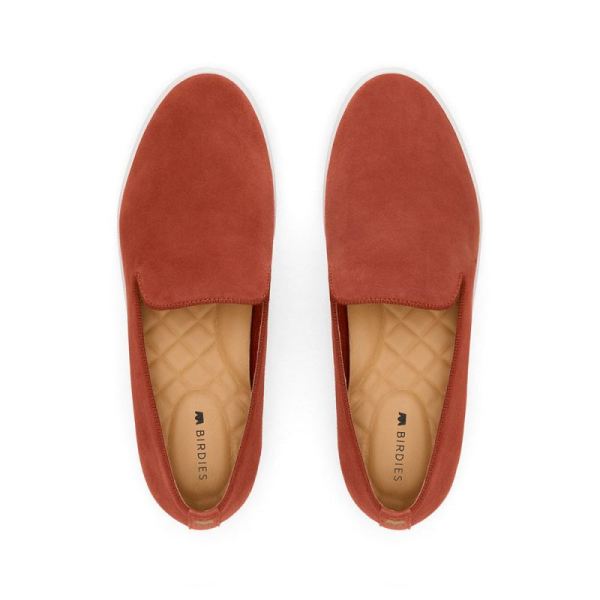 Birdies | The Swift-Rust Orange Suede Women Shoes-Nutmeg