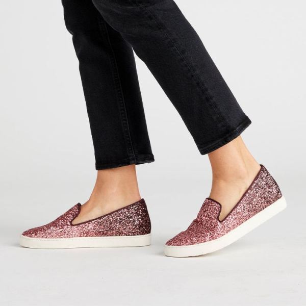 Birdies | The Swift-Dark Pink Glitter Women Shoes-Rose Sparkle