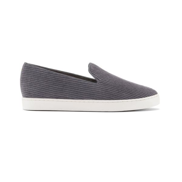 Birdies | The Swift-Gray Corduroy Women Shoes-Charcoal Corduroy