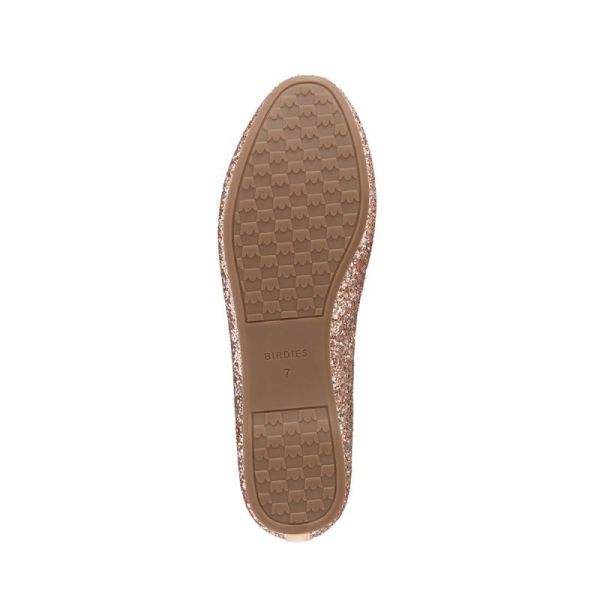 Birdies | The Starling-Pink Glitter Women Flat-Disco Ball Glitter