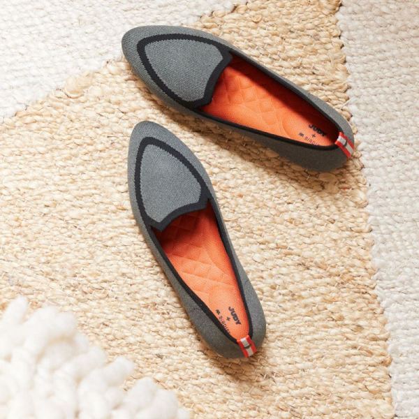 Birdies | JUDY Birdies-Gray Washable Women Flat-The Blackbird Heather Gray