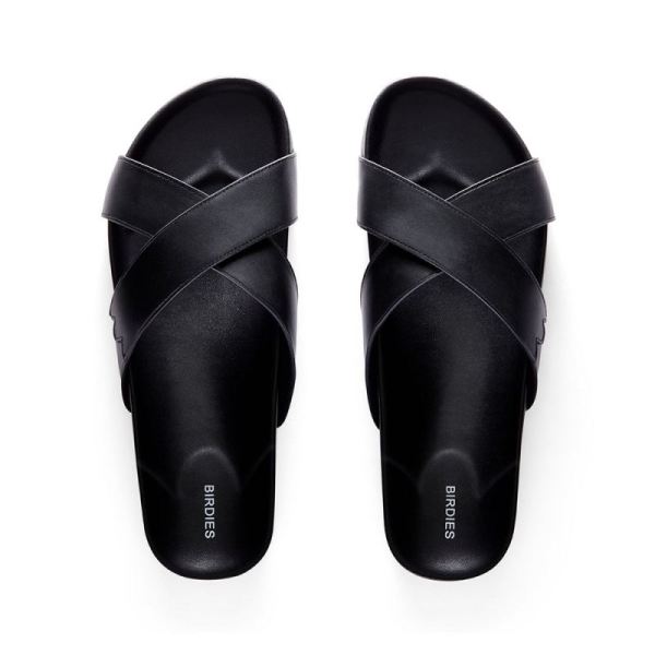 Birdies | The Robin-Black Vegan Leather Women Sandal-Black