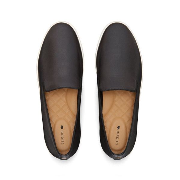 Birdies | The Swift-Black Leather Women Shoes-Black