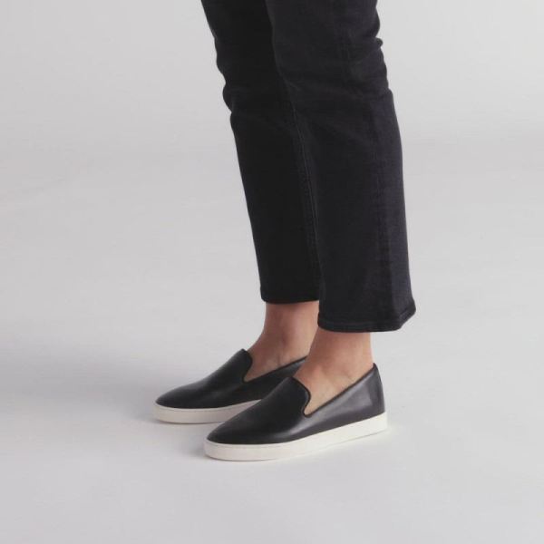 Birdies | The Swift-Black Leather Women Shoes-Black