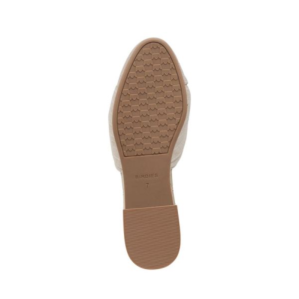 Birdies | The Songbird-Vegan Neutral Linen Women Slide-Natural Stripe