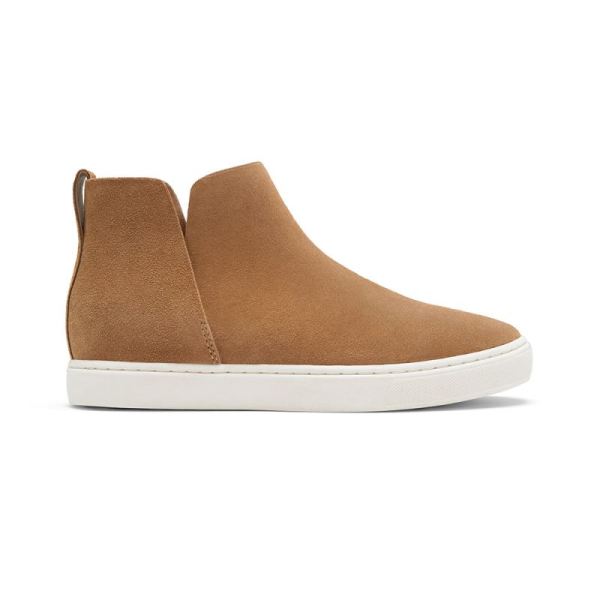 Birdies | The Falcon-Brown Suede Water Resistant Women Bootie-Saddle