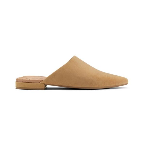 Birdies | The Lark-Tan Suede Pointed Toe Women Slide-Doe