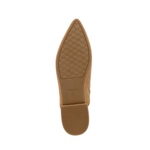 Birdies | The Lark-Tan Suede Pointed Toe Women Slide-Doe