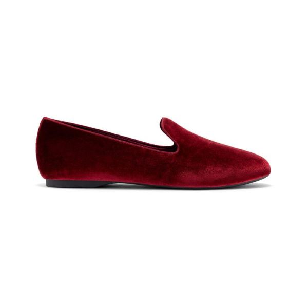 Birdies | The Starling-Red Velvet Women Flat-Crimson