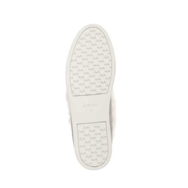 Birdies | The Swift-Gray Suede Faux Fur Women Shoes-Dove Gray Faux Fur