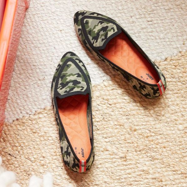 Birdies | JUDY Birdies-Camo Washable Women Flat-The Blackbird Khaki Camo
