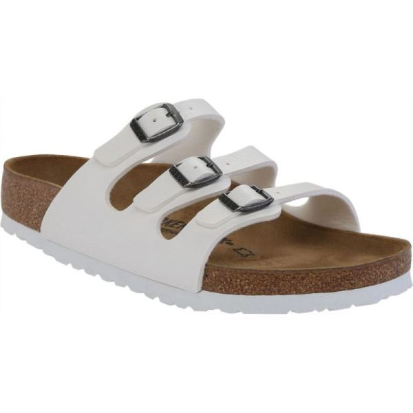 Birkenstock-Women's Florida Birko-Flor White Birko-Flor