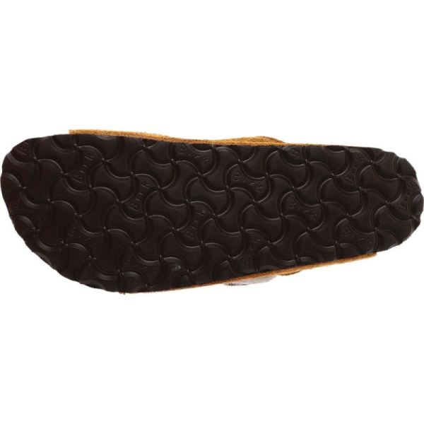 Birkenstock-Women's Arizona Shearling Slide Mink Suede/Natural Shearling