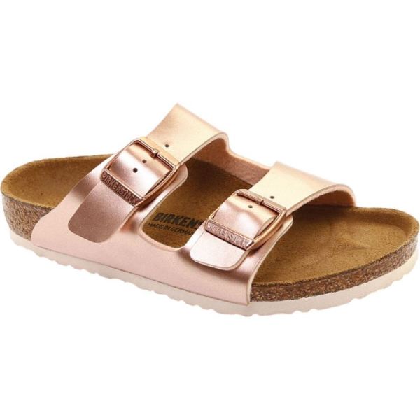 Children's Arizona Birko-Flor Slide Electric Metallic Copper Birko Flor